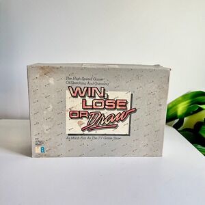 Vintage 1987 Win Lose or Draw Board Game Milton Bradley TV Show Edition‎ 4710